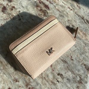 Michael Kors Small Pink Leather Wallet